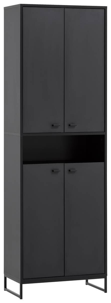 Schuhschrank Janne schwarz matt B/H/T: ca. 60,2x185,5x33 cm