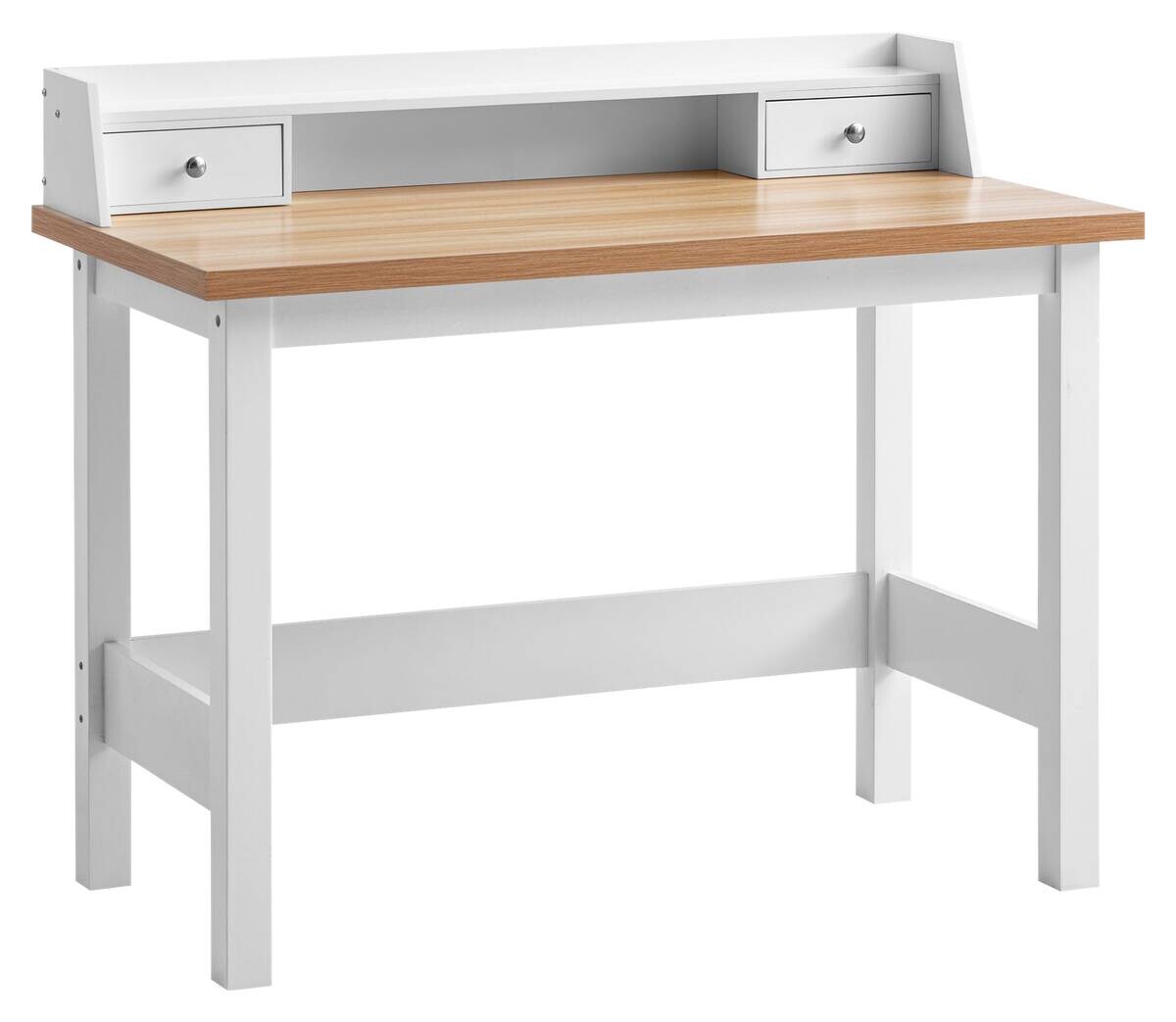 Schreibtisch weiß Eiche weiß Optik B/H/T: ca. 106x90x53 cm