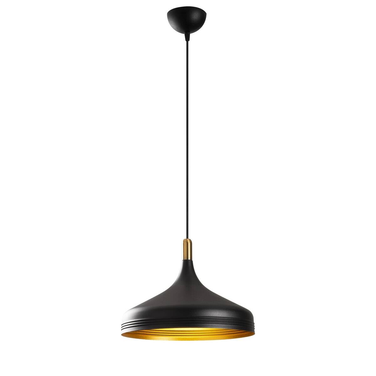Opviq Pendelleuchte Saglam-3721 schwarz gold B/H/T/L/D: ca. 36x124x36x36x36 cm E27 1 Brennstellen