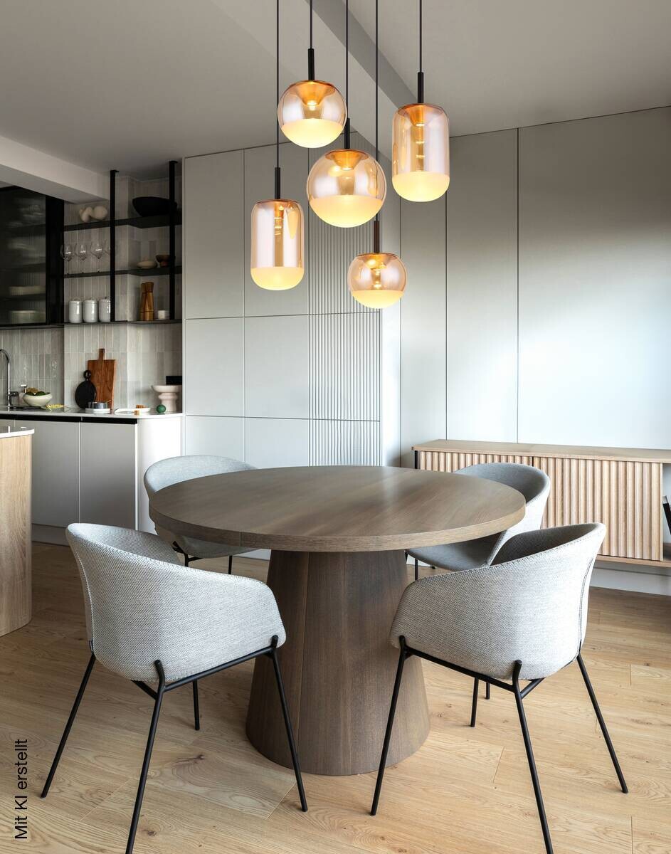 GLOBO LED-Hängeleuchte schwarz messing Metall Aluminium H/D: ca. 150x71 cm 1 Brennstellen