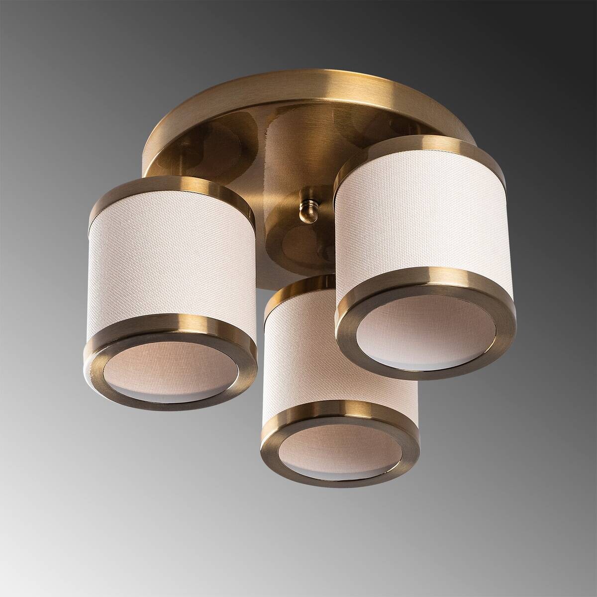 Opviq Deckenleuchte Way bronze Metall B/H/T/L/D: ca. 40x22x40x40x40 cm E27 3 Brennstellen