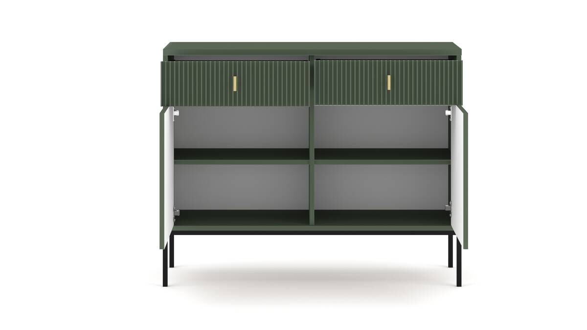 Kommode MAGGIORE grün dunkel B/H/T: ca. 104,2x82,5x39 cm