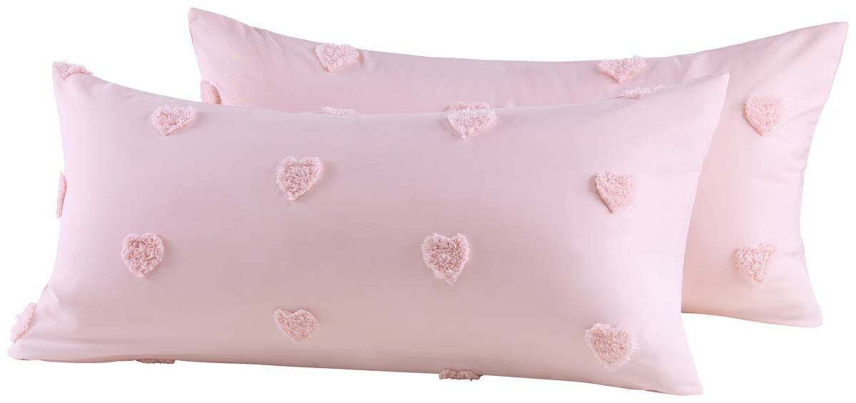 Kissenbezug rosé 100% Polyester B/L: ca. 40x80 cm