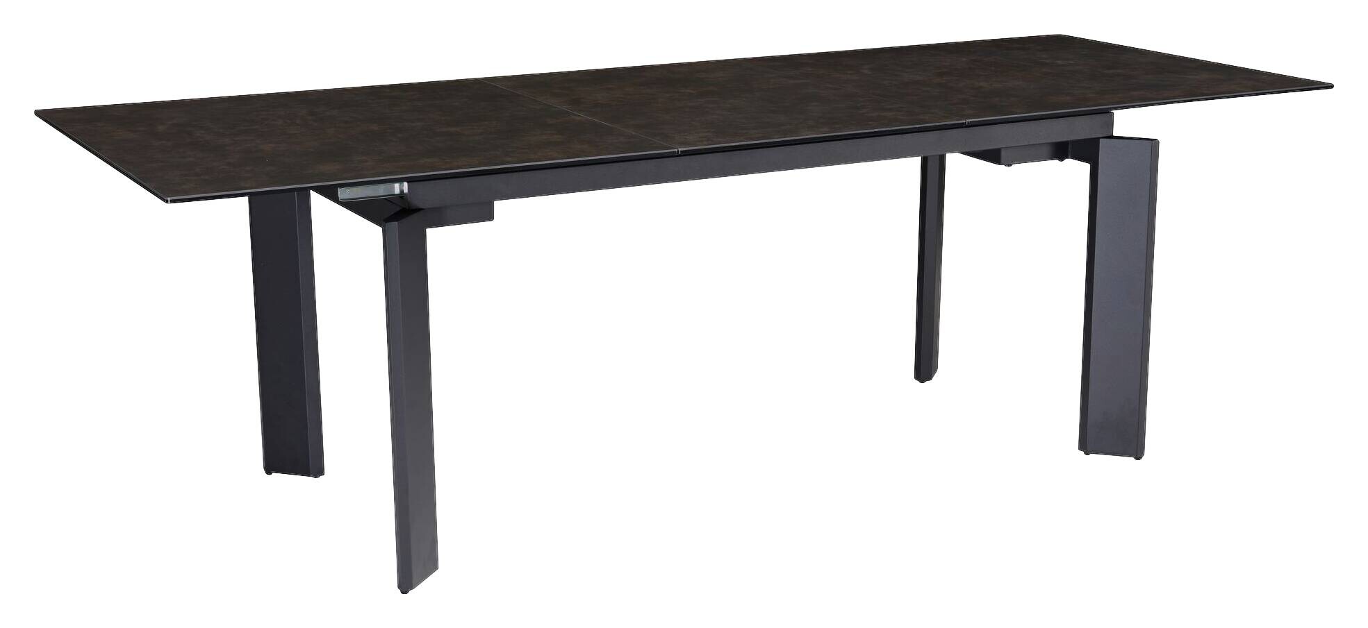 Esstisch schwarz Marmor Optik B/H/T: ca. 180x77x95 cm