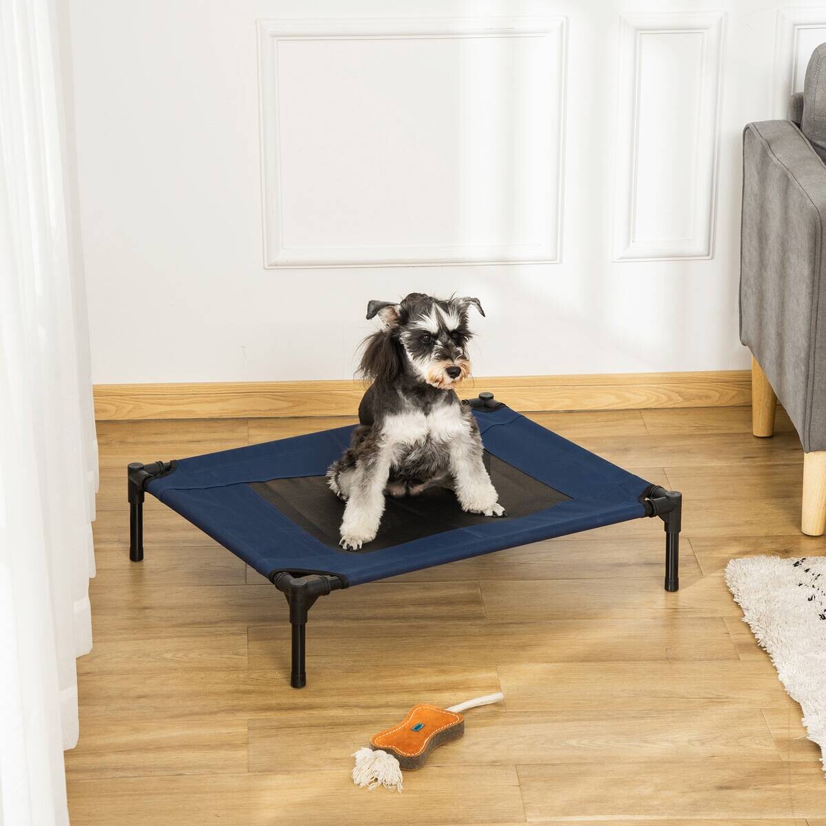 PawHut Hunde-Zubehör blau Edelstahl B/H/L: ca. 61x76x18 cm