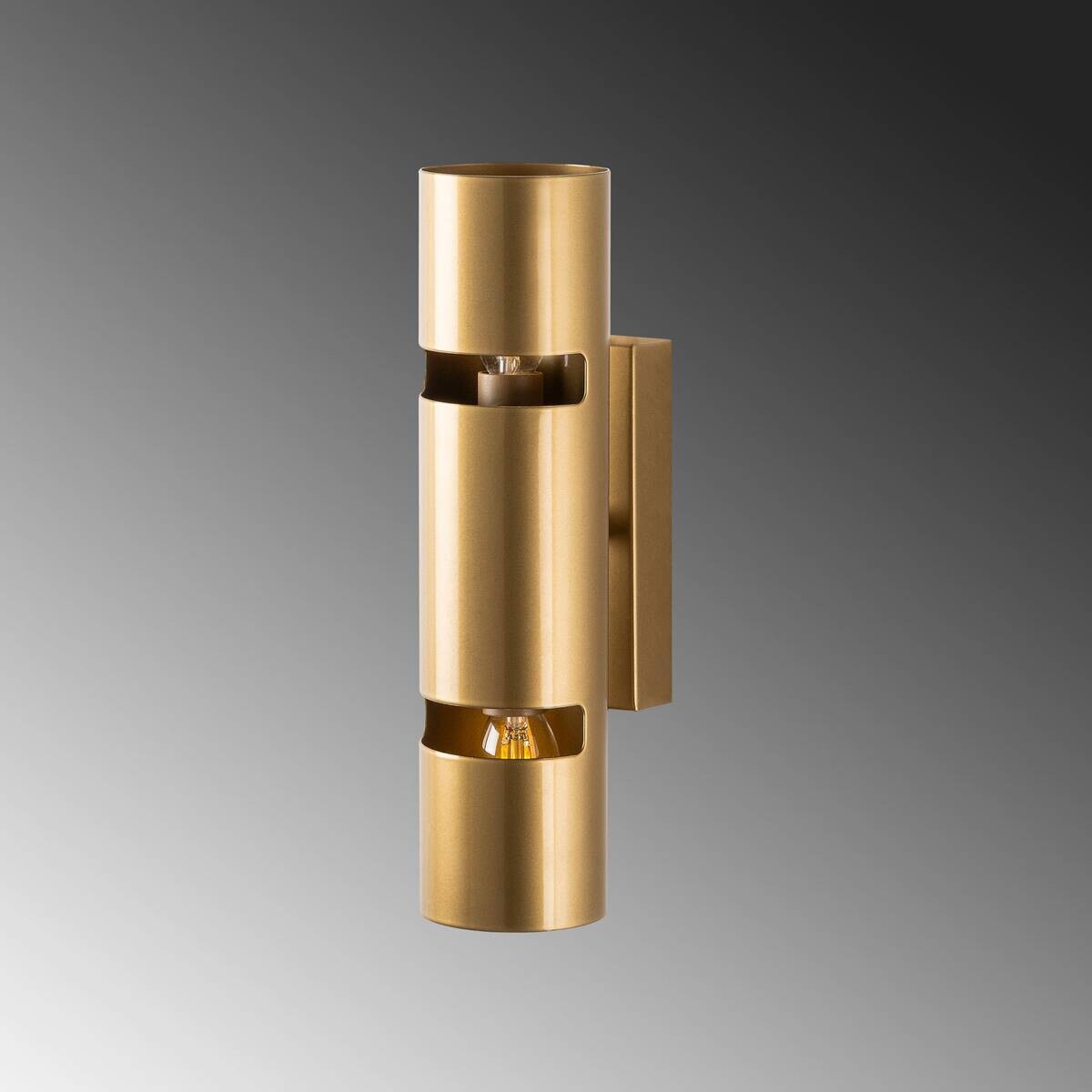 Opviq Wandleuchte gold Metall B/H/L: ca. 30x13x8 cm E14 1 Brennstellen