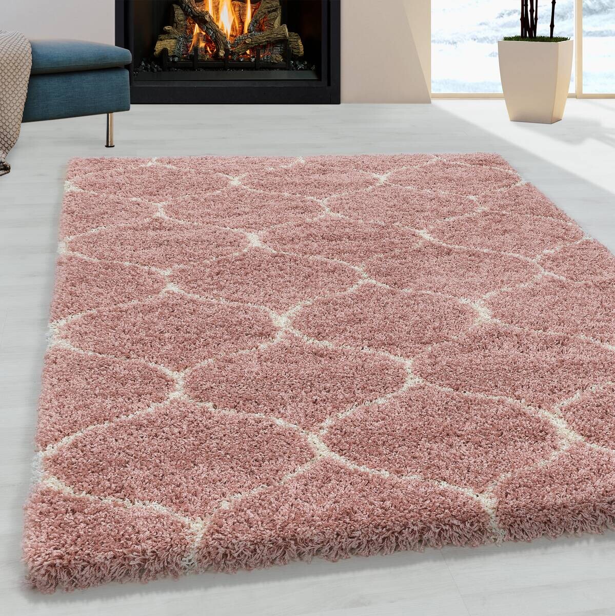 Ayyildiz Teppich SALSA rosa B/L: ca. 80x250 cm