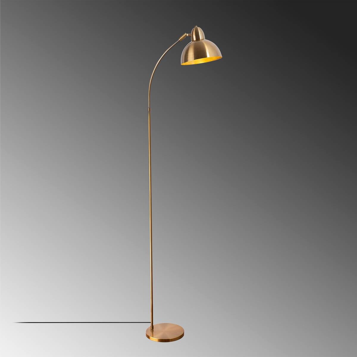 Opviq Stehlampe Varzan bronze Metall B/H/T/L/D: ca. 43x162x43x20x21 cm E27 1 Brennstellen