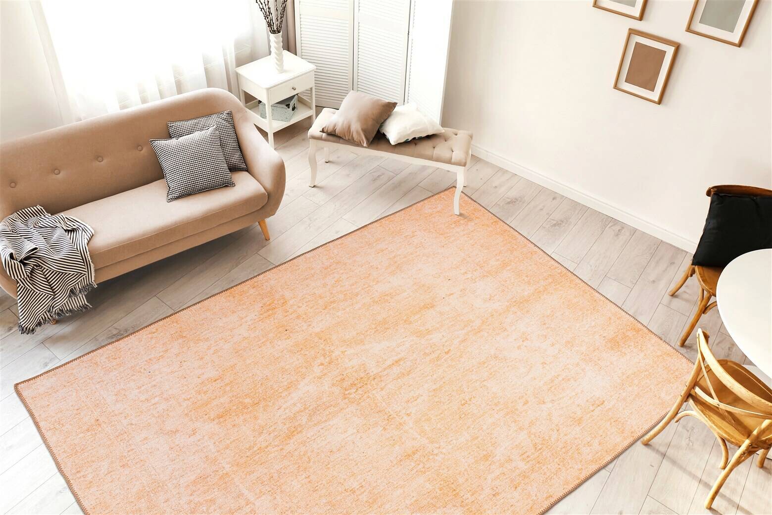 me gusta Flachflorteppich Faye 825 sand B/H/L: ca. 110x0,6x180 cm