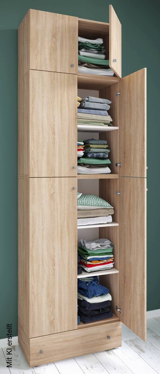 Kleiderschrank Lona Eiche B/H/T: ca. 70x240x39 cm