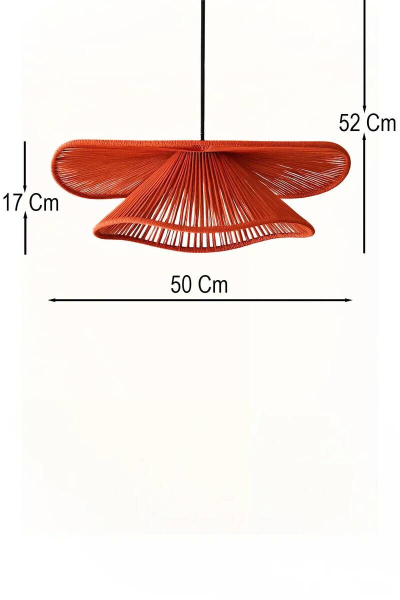 Pendelleuchte rot schwarz B/H/L/D: ca. 50x52x50x50 cm E27 1 Brennstellen