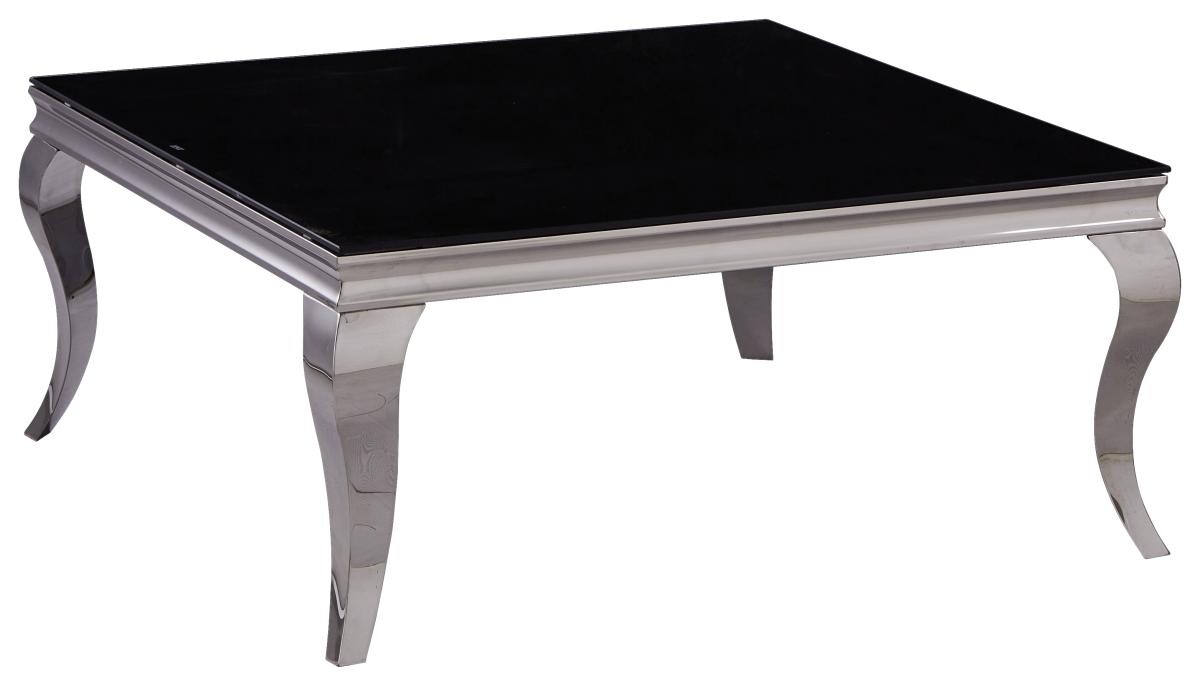 Glascouchtisch Orient schwarz lackiert B/H/T: ca. 100x45x100 cm