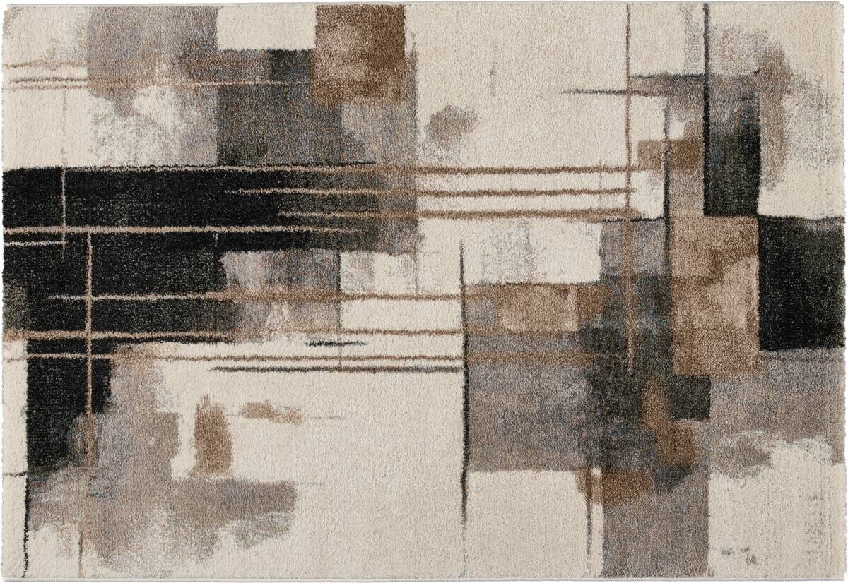 Webteppich Rio beige-grau B/L: ca. 80x150 cm