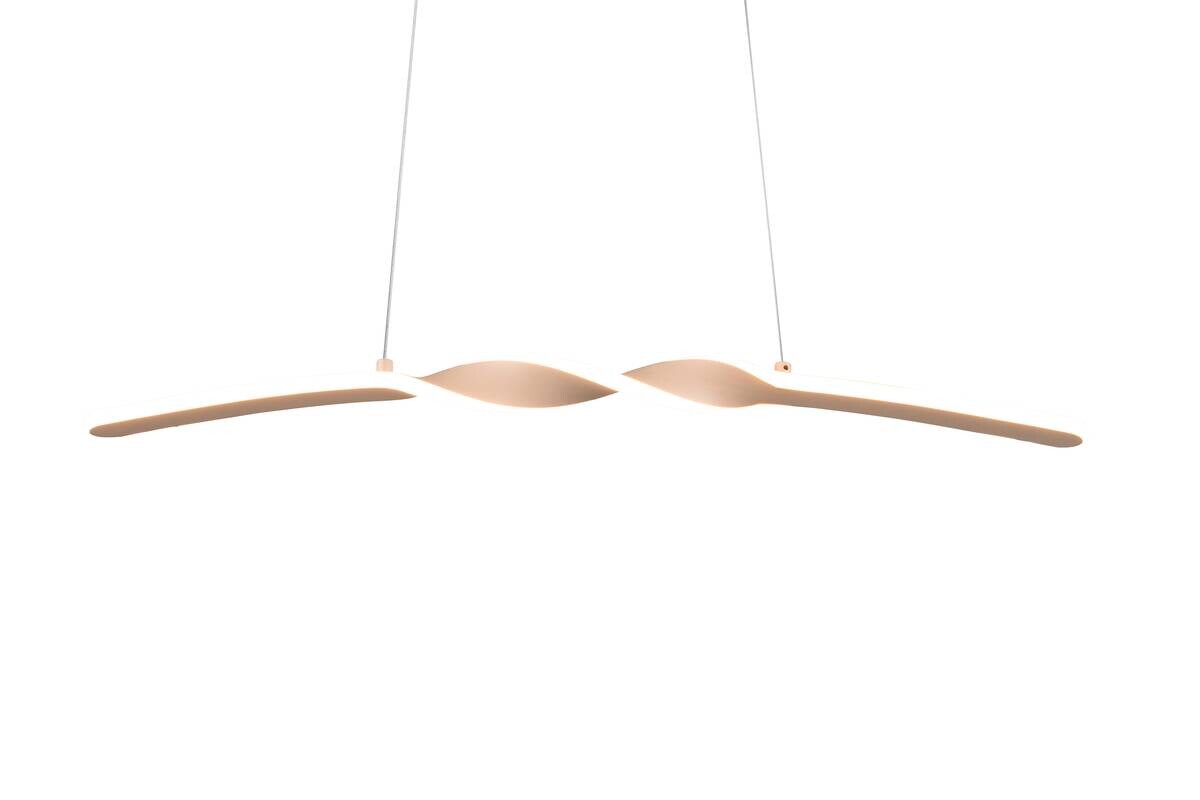 Reality LED Pendelleuchte Ginko sand Metall B/H/T: ca. 79x15x9 cm 1 Brennstellen