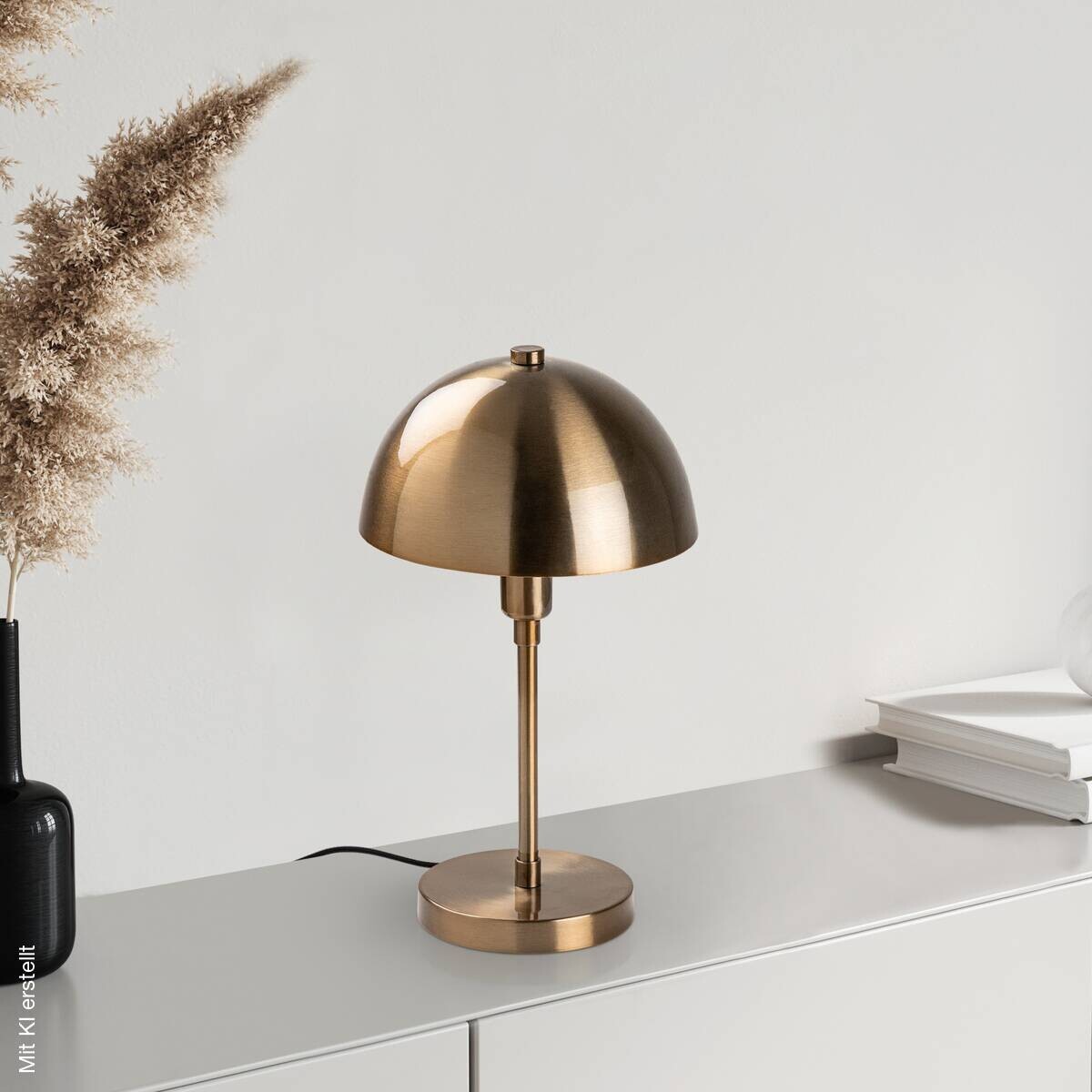 Opviq Tischleuchte bronze B/H/T: ca. 20x35x20 cm E14 1 Brennstellen