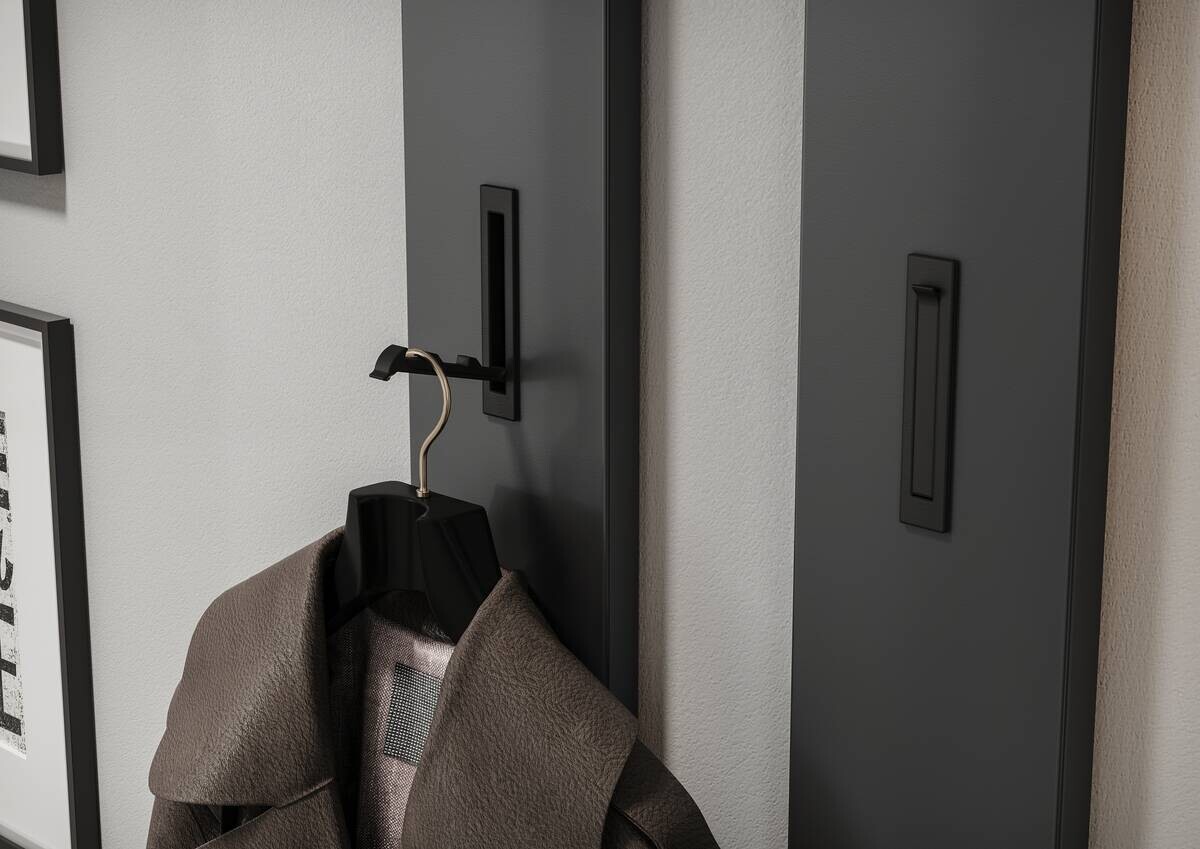 Garderobenpaneel 3728-547 Graphit Optik B/H/T: ca. 15x170x3 cm