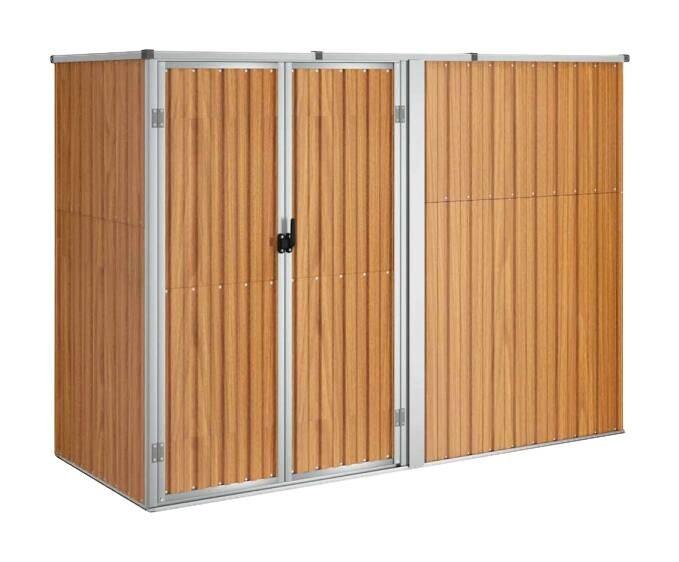 vidaXL Geräteschuppen braun B/H/T: ca. 225x161x89 cm