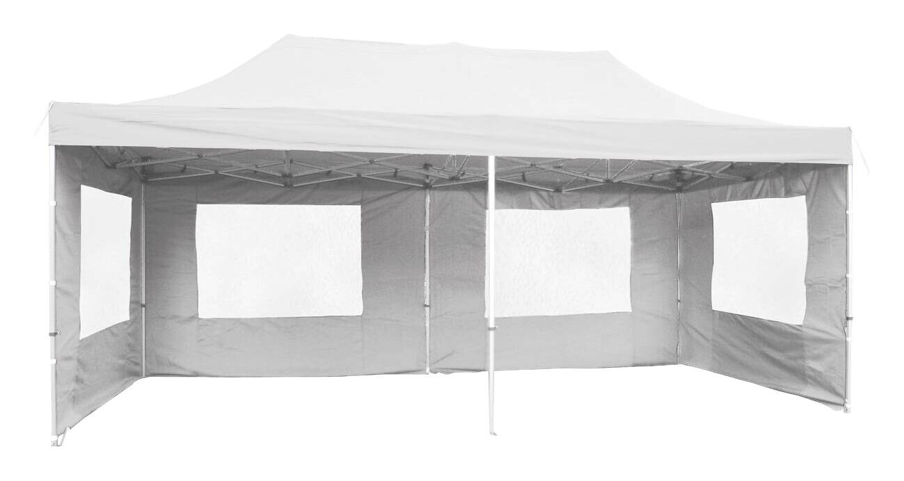 VCM Pavillon PROFI weiß Metall B/H/L: ca. 600x220x300 cm