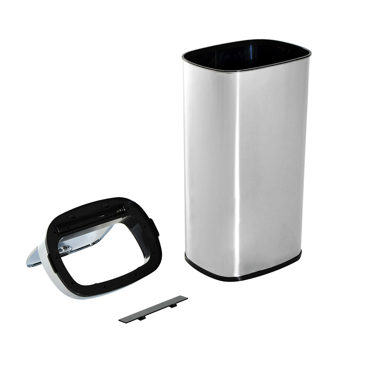 HOMCOM Mülleimer mit Sensor silber B/H/L: ca. 29,5x78x40,5 cm