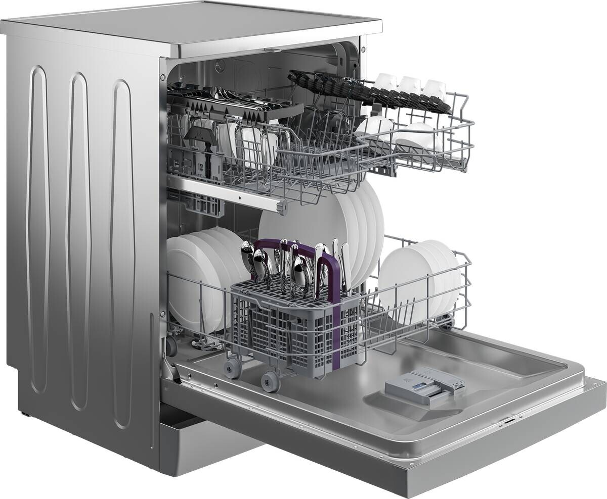 Beko Geschirrspüler BDFN26430S EEK: D Spektrum: A bis G 14 Gedecke silber B/H/T: ca. 59,8x85x60 cm
