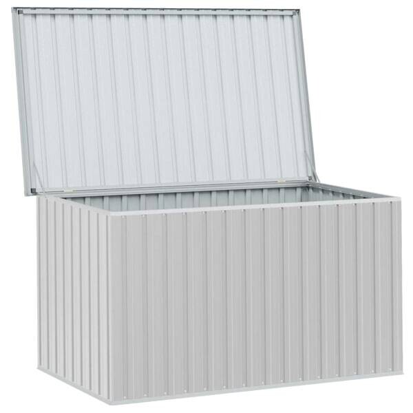 vidaXL Aufbewahrungsbox grau Kunststoff B/H/T/L: ca. 99x93x99x171 cm
