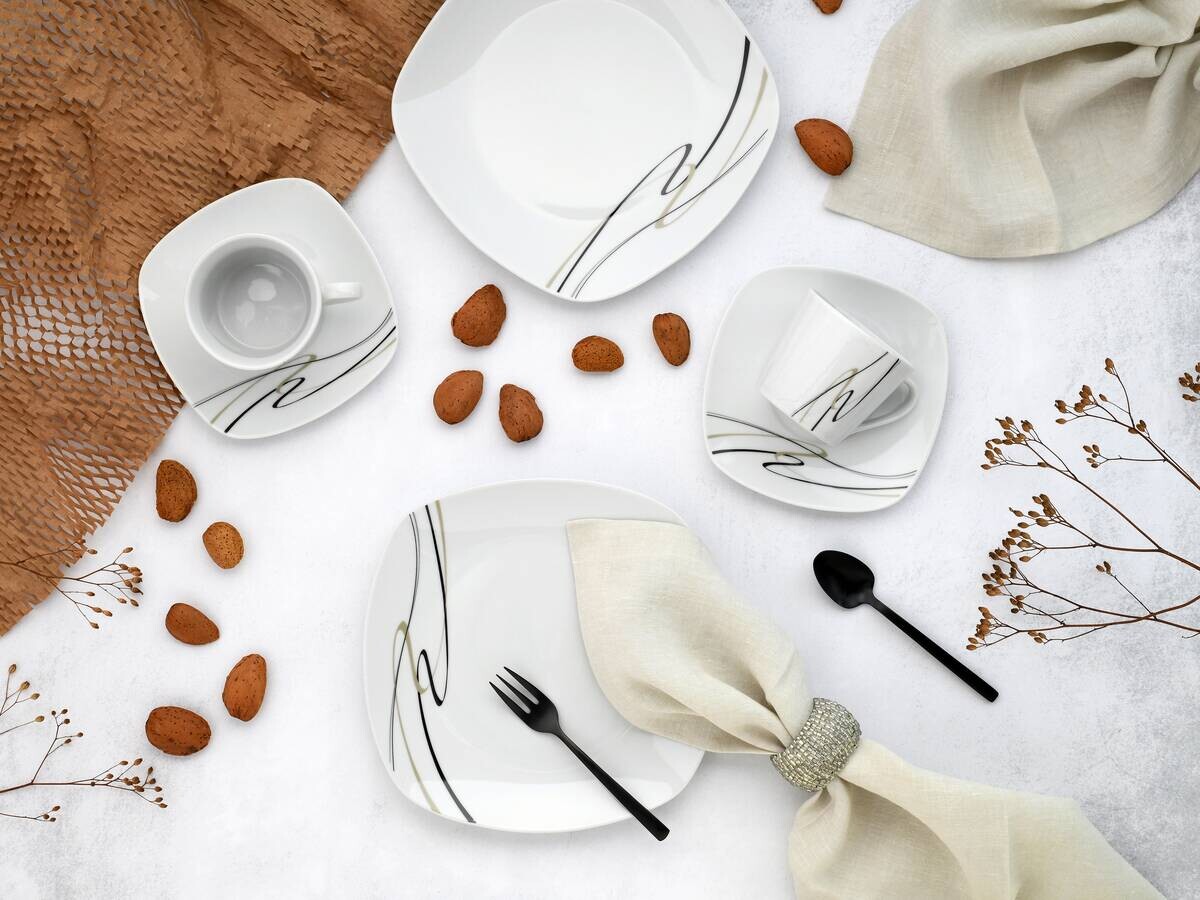 CreaTable Kaffeeservice Amelie multicolor Porzellan 18 tlg.