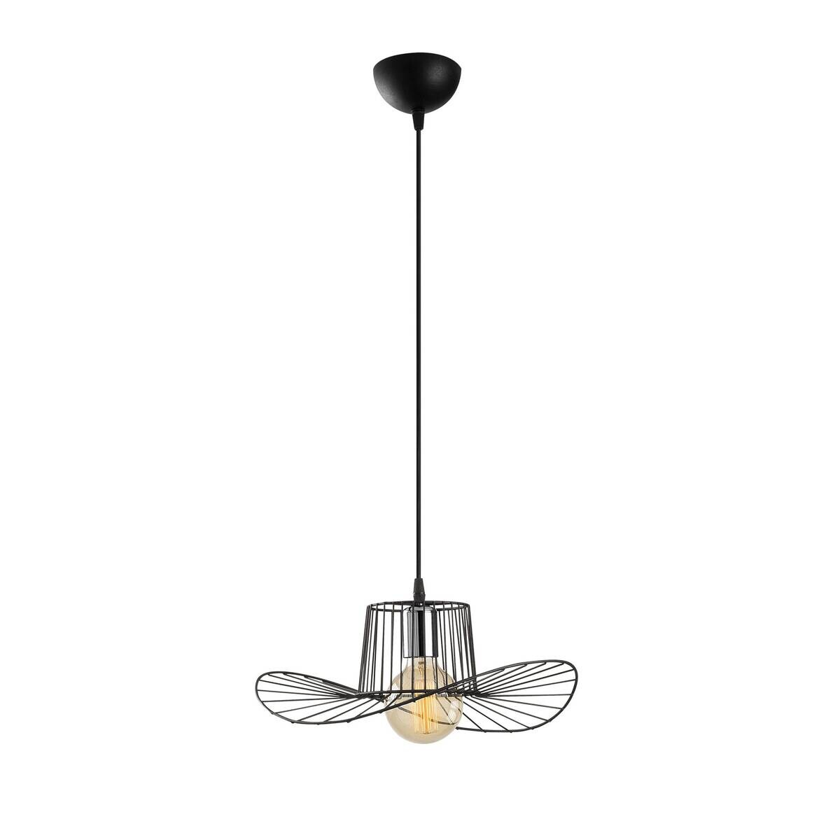 Opviq Pendelleuchte Tel-6736 schwarz B/H/T/L/D: ca. 38x110x38x38x38 cm E27 1 Brennstellen