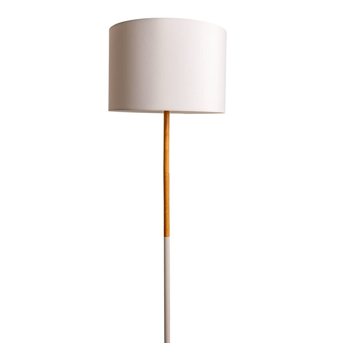 Näve Leuchten Stehlampe 2088023 weiß Textil Kunststoff Metall B/H/T: ca. 36x150x36 cm 1 Brennstellen