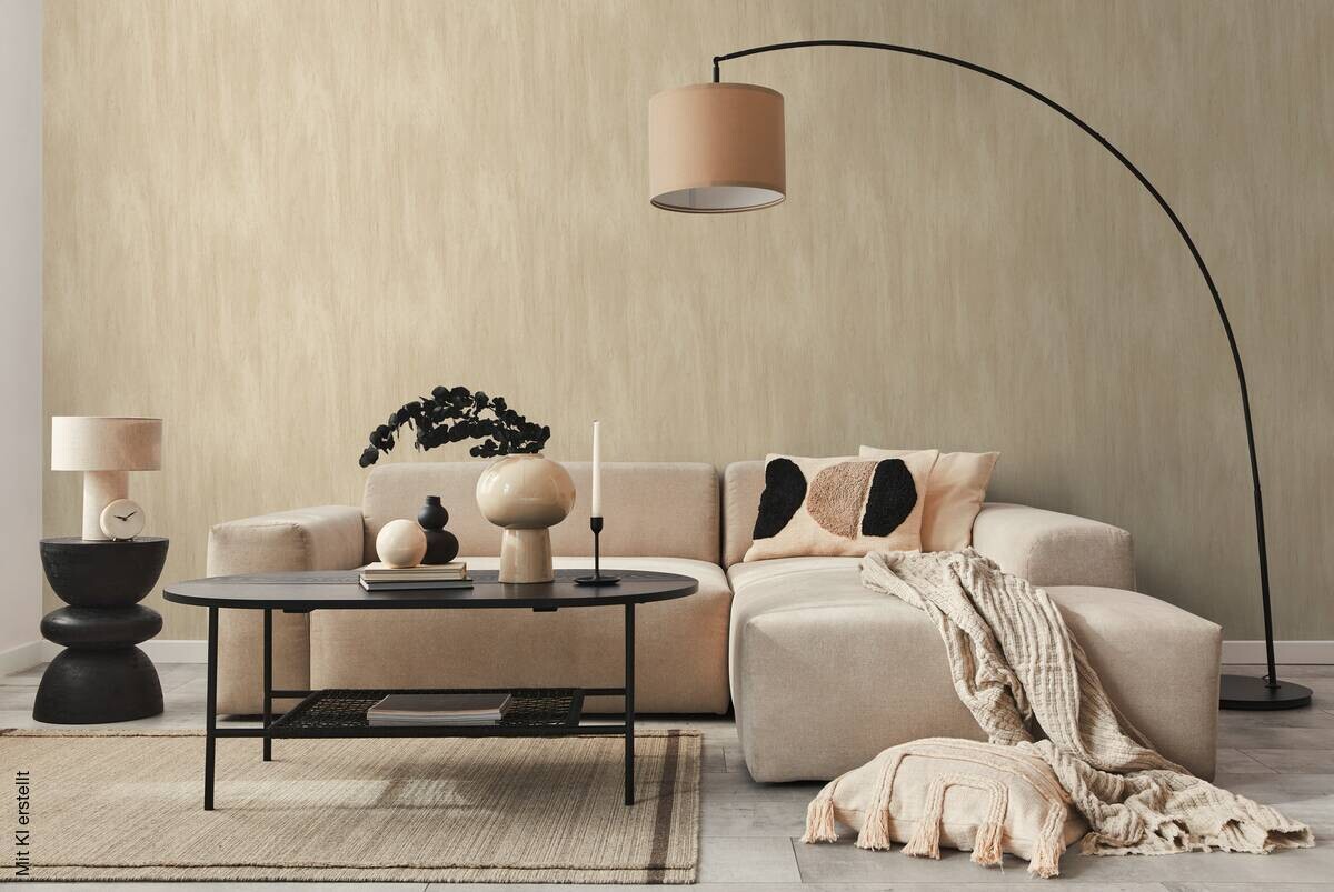 A.S.Creation Vliestapete beige B/H/D: ca. 53x1005x8,3 cm