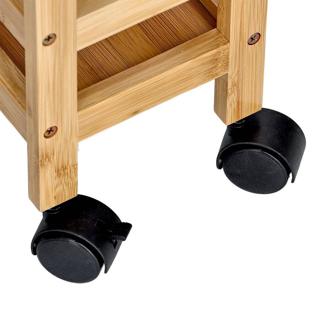 Rollwagen natur Bambus B/H/L: ca. 15x74x36 cm