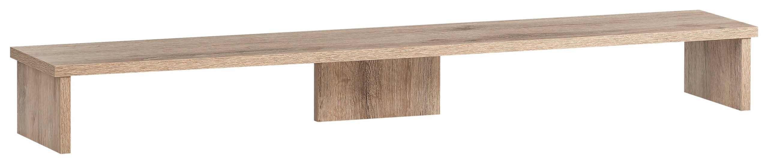 Monitoraufsatz Niels Eiche Wildeiche Nachbildung B/H/T: ca. 110x12,7x20 cm