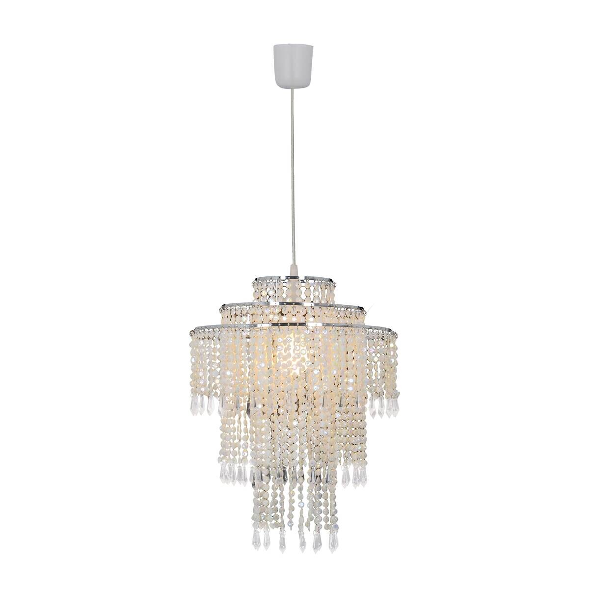 Näve Leuchten Pendelleuchte 7013831 transparent Metall Kunststoff B/H/T: ca. 32x43x32 cm E27 1 Brennstellen