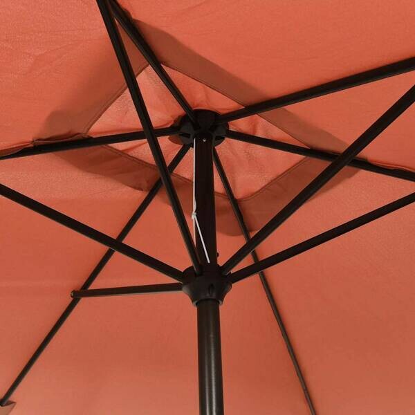 vidaXL Sonnenschirm terracotta Polyester B/H/L: ca. 200x252x300 cm