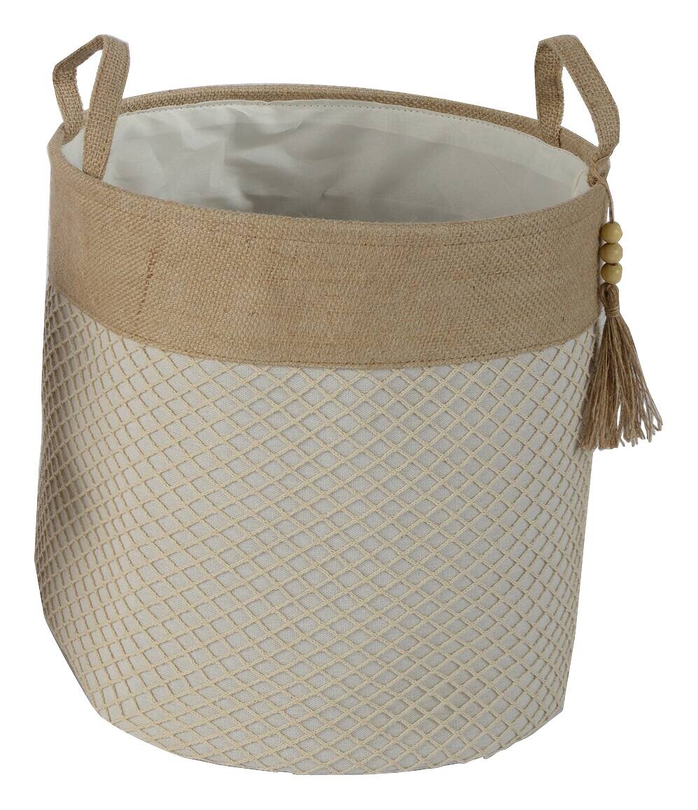 POCOline Korb beige Textil H/D: ca. 35x34 cm