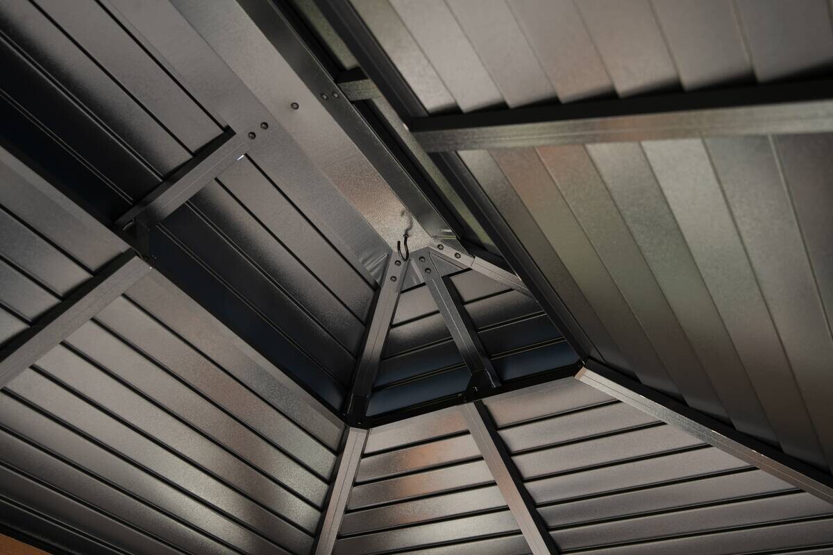 Sojag Pavillon Maui braun Aluminium B/H/L: ca. 178x278x243 cm