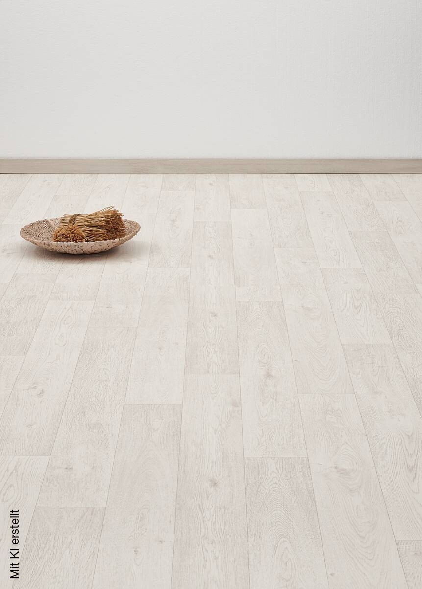 Vinylboden Mosa weiß Eiche B: ca. 200 cm pro m²