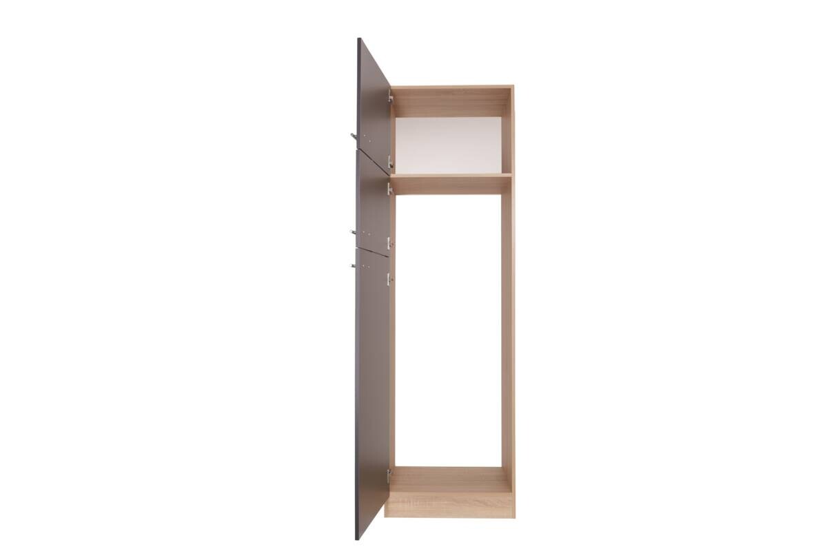 Kühlumbauschrank Merle grau B/H/T: ca. 60x200x60 cm