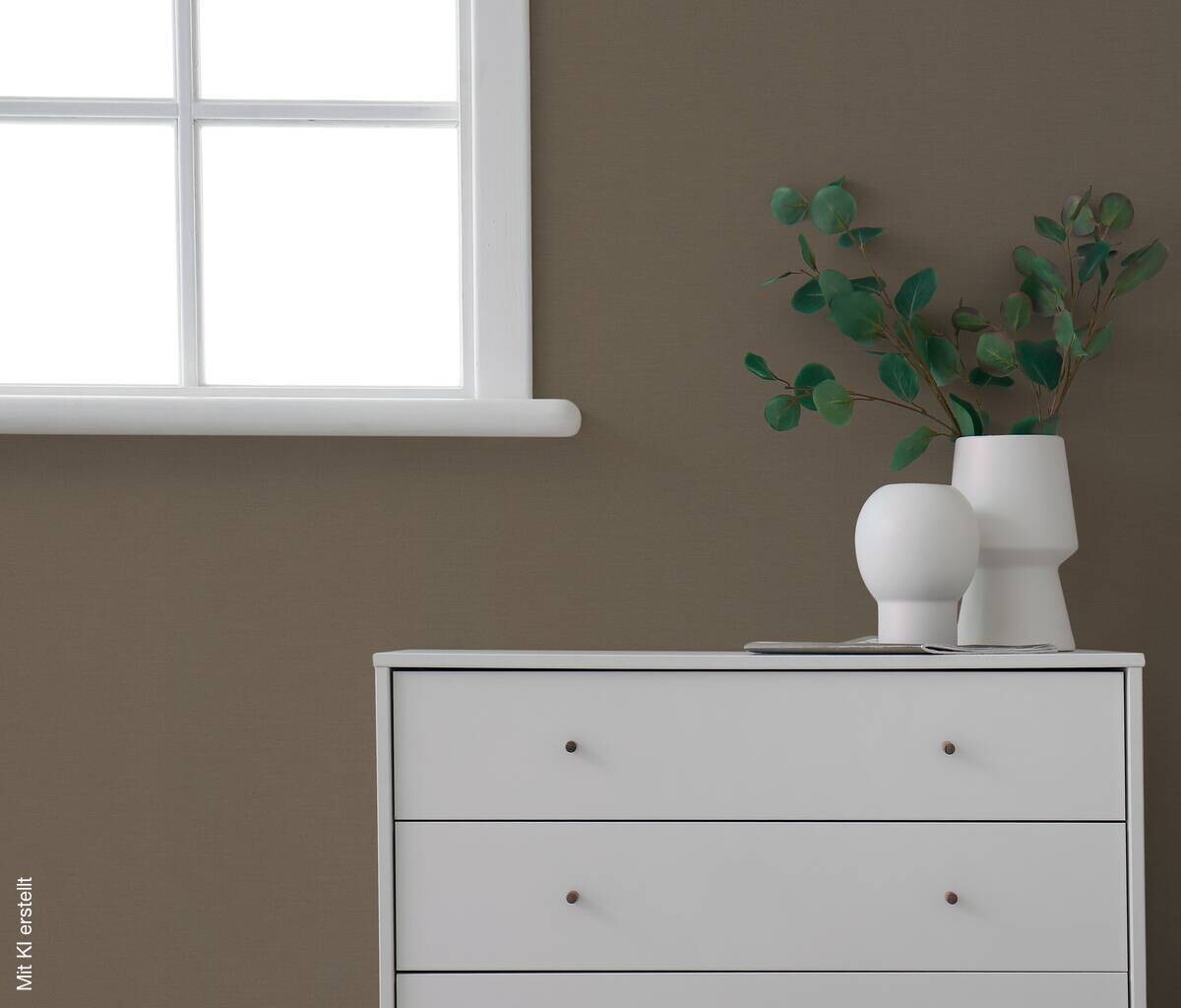 Vliestapete Uni braun B/L: ca. 53x1005 cm