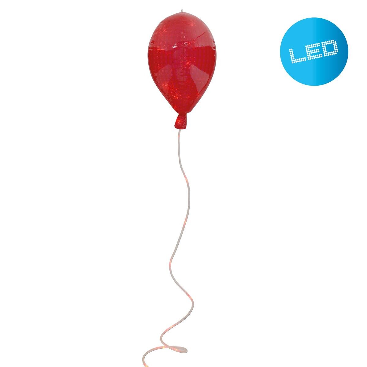 Näve Leuchten LED-Dekoballon rot Kunststoff B/H/T/D: ca. 35x50x35x35 cm