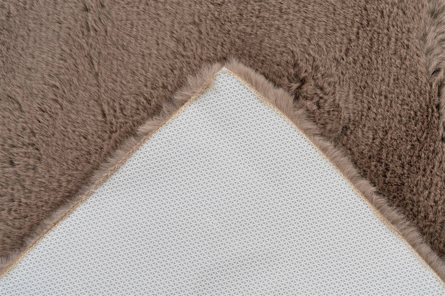 Kayoom Hochflorteppich Badematte Rabbit 225 sand B/H/L: ca. 40x3,5x60 cm