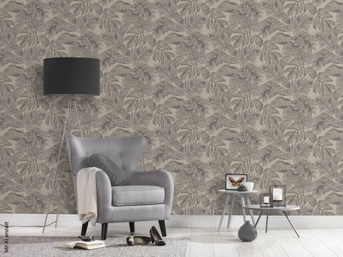 A.S.Creation Vliestapete beige grau B/H/D: ca. 53x1005x10 cm