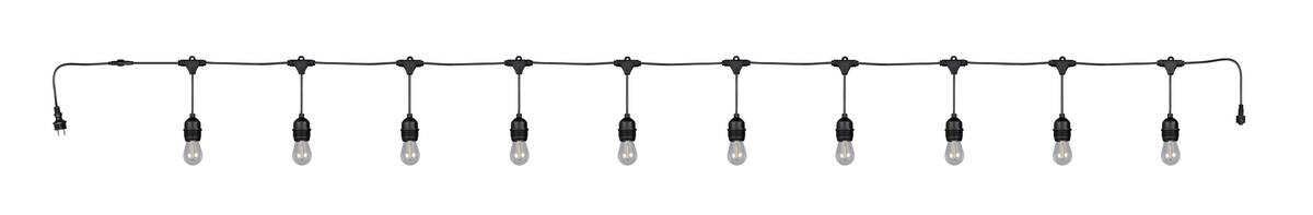 Solarlichterkette mattschwarz B: ca. 65 cm