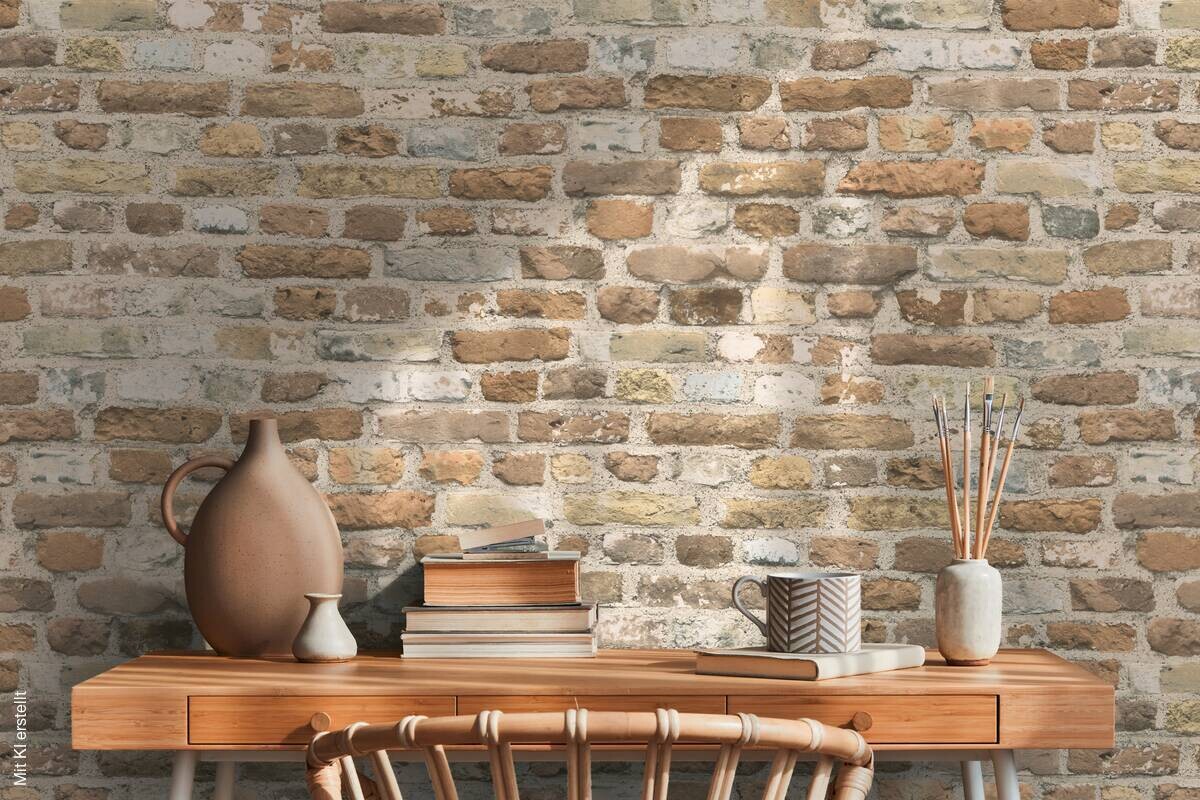 A.S.Creation Vliestapete beige grau B/H/D: ca. 53x1005x8,7 cm