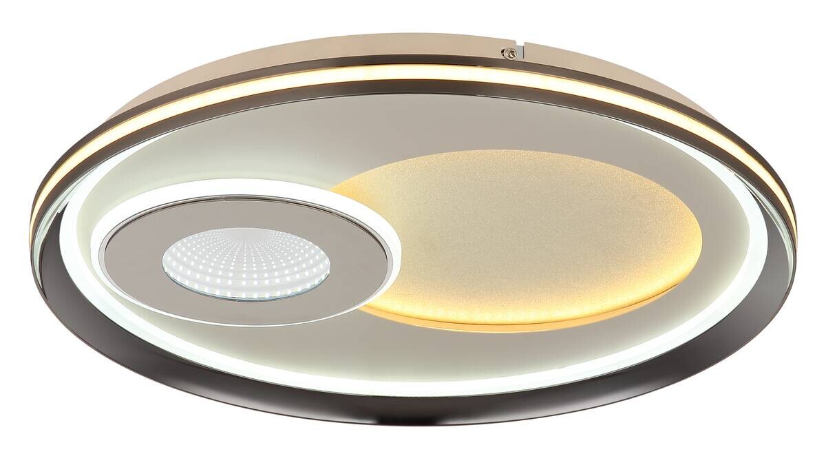GLOBO LED-Deckenleuchte champagner sand Metall Acryl H/D: ca. 5,5x50 cm 1 Brennstellen