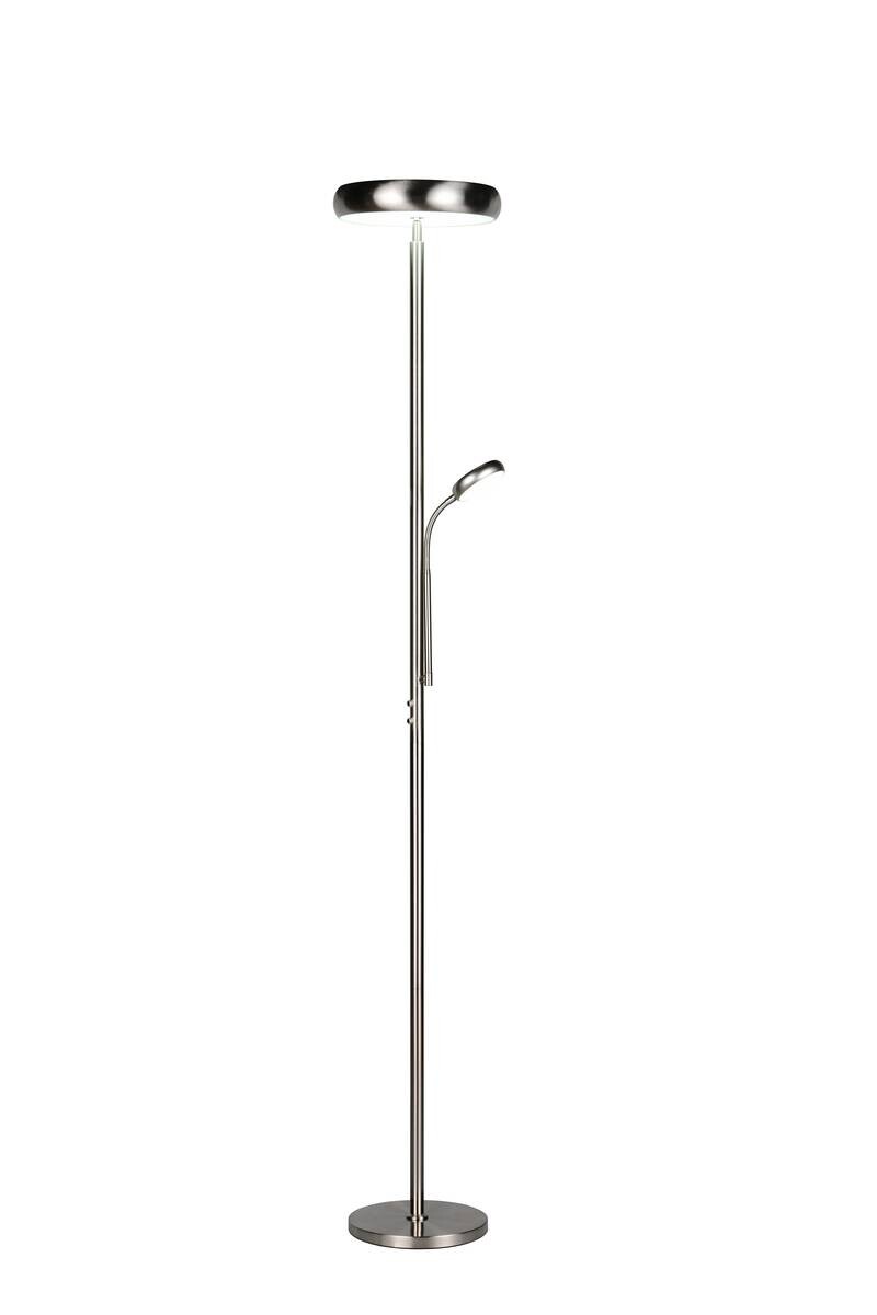 Reality Stehlampe Palermo nickel matt Metall H: ca. 183 cm 1 Brennstellen