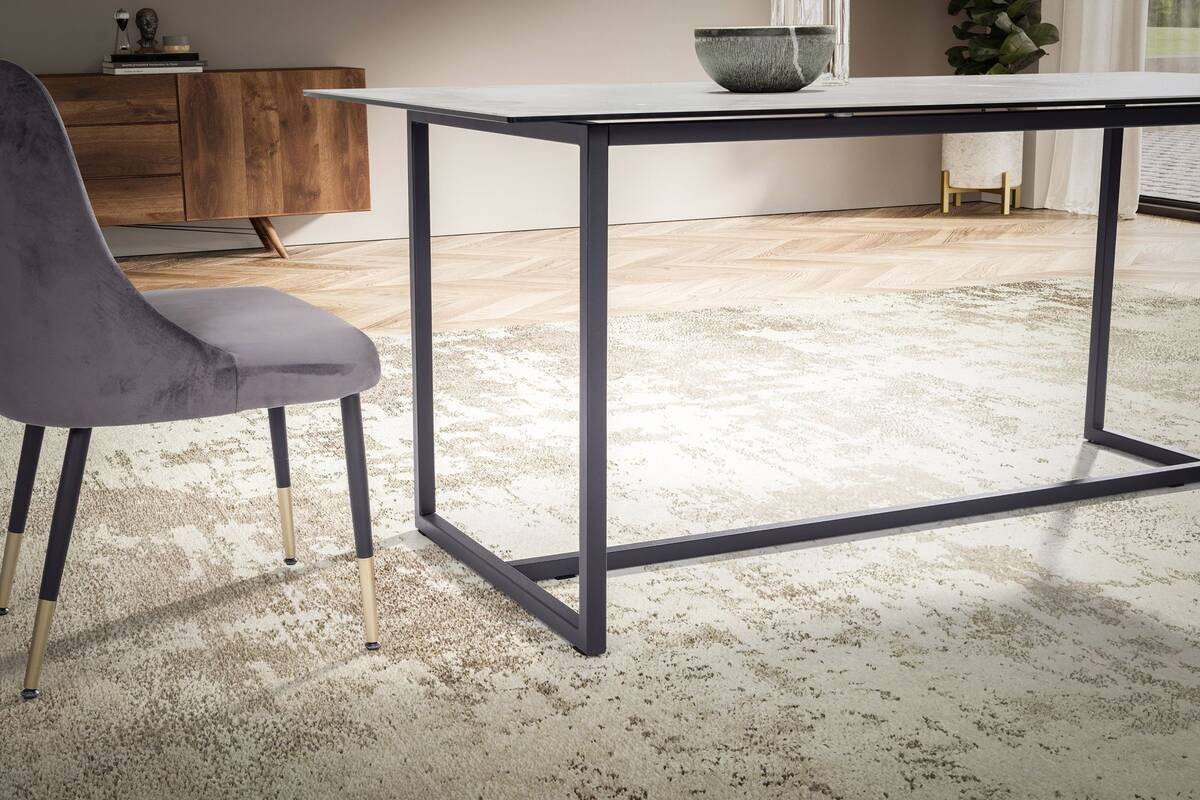 Esstisch weiß Marmor Optik B/H/T: ca. 180x76x90 cm