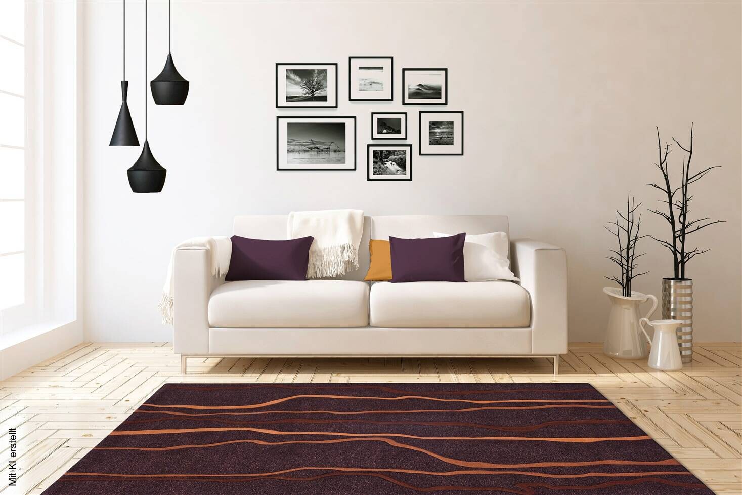 Arte Espina Kurzflorteppich Spirit 5032 orange B/L: ca. 70x140 cm