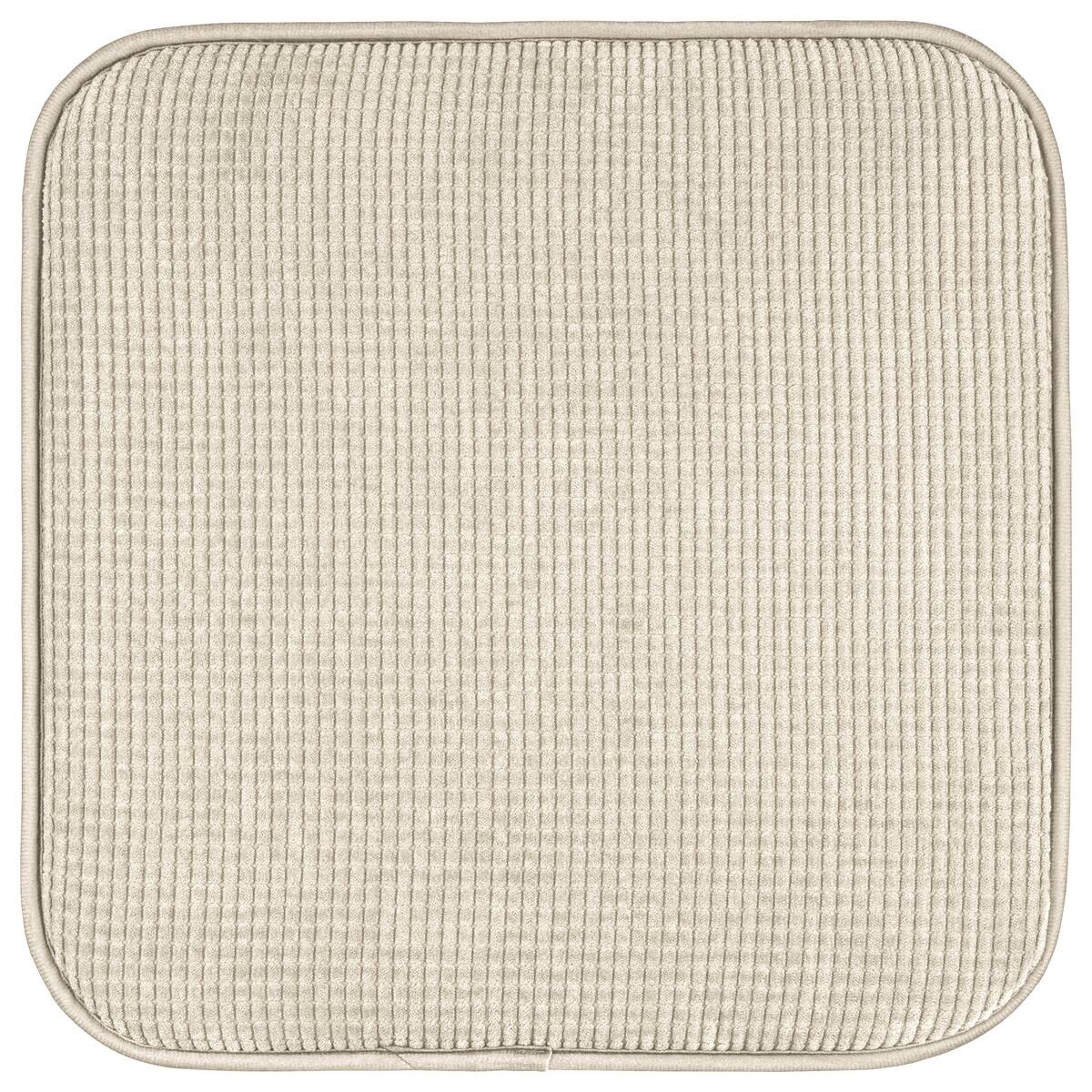 Sitzkissen beige Polyester B/H/L: ca. 38x2x38 cm