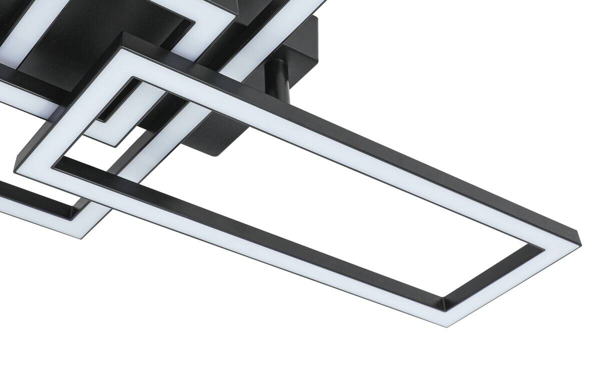 Nolo Deckenleuchte Tahnee schwarz Kunststoff B/H/L: ca. 35x8x64 cm