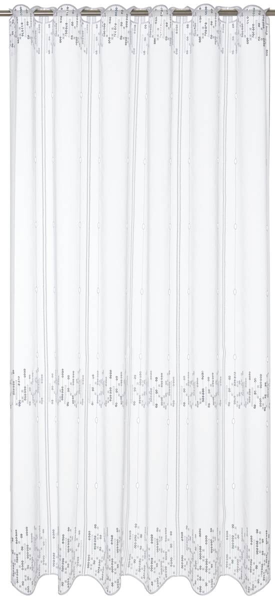 POCOline Cliprollo Pailette weiß B/L: ca. 140x95 cm